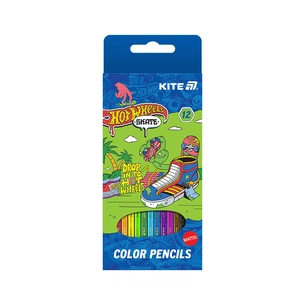 Олівці кольорові Kite Hot Wheels HW-2, 12 кольорів (HW25-051-2) зображення 1