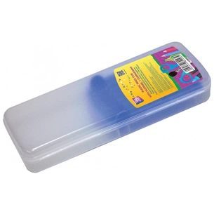Пенал Cool For School Пластиковий із застібкою. Прозорий з синім тримачем 8011 (CF85578) зображення 1
