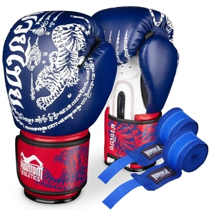 Боксерські рукавички Phantom Muay Thai Blue 14 унцій (PHBG2496-14) зображення 1