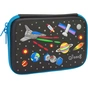 Пенал Cool For School з тисненням 1 відділення Чорний (QT-5661-Black) - зменшене зображення 1