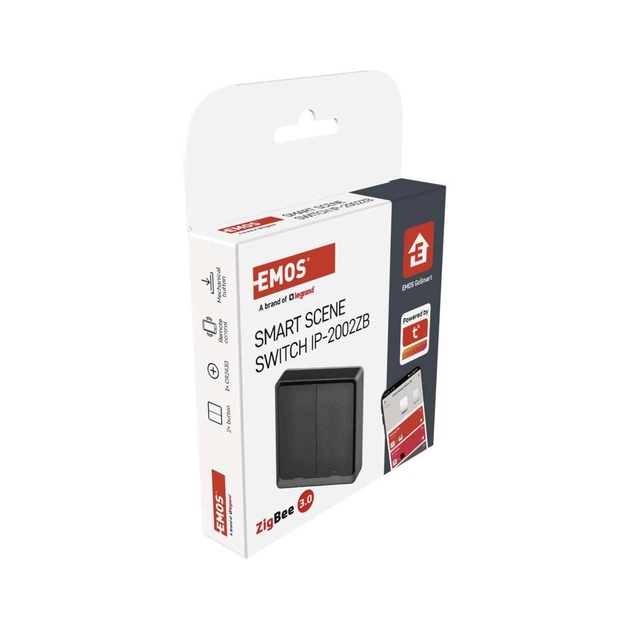 Розумний вимикач EMOS H5015 2 buttons ZigBee 3.0 Black (H5015) - picture 9