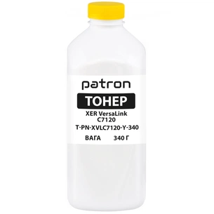 Тонер XER VersaLink C7120 340 г, Yellow Patron (PN-XVLC7120-Y-340) зображення 1