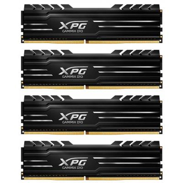 Модуль пам'яті для комп'ютера DDR4 16GB (4x4GB) 3000 MHz XPG Gammix D10 Black ADATA (AX4U3000W4G16-QBG) - зображення 1