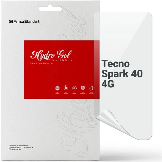 Плівка захисна Armorstandart hydrogel Tecno Spark 40 4G (ARM87305) - зображення 1