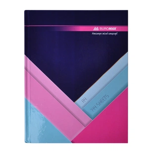 Канцелярська книга Buromax А4 MODEST 144 аркушів, клітинка, темно-синій (BM.24419102-03) зображення 1