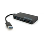Концентратор Voltronic USB 3.0 to 4xUSB 0.14m flat black (YT-3HF4/2TB) - зменшене зображення 1