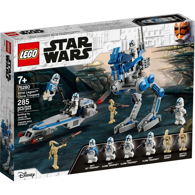 Конструктор LEGO Star Wars Клони-піхотинці 501-го легіону 285 деталей (75280) - изображение 1