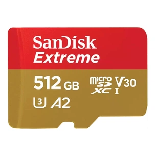 Карта пам'яті SanDisk 512GB microSD class 10 UHS-I U3 V30 Extreme (SDSQXAV-512G-GN6MN) зображення 1