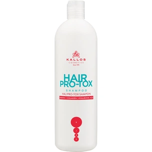 Шампунь Kallos Cosmetics Hair Pro-Tox Відновлюючий з кератином, колагеном і гіалуроновою кислотою 500 мл (5998889511494) зображення 1