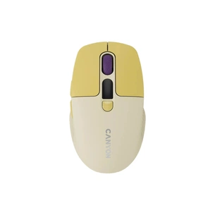 Мишка Canyon MW-26 LCD Silent Wireless/Bluetooth Yellow (CNS-CMSW26Y) зображення 1