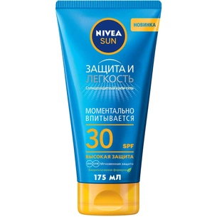 Засіб від засмаги Nivea Sun крем-гель Захист та легкість SPF 30 175 мл (4005900698438) зображення 1