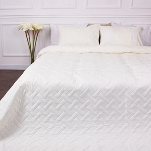 Покривало MirSon набір Deep Line №7100 Egret 220х240 + 2 наволочки 50х70 (2200005623589) зображення 1