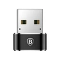 Перехідник USB 2.0 AF to USB-C black Baseus (CAAOTG-01) - уменьшенное изображение 3