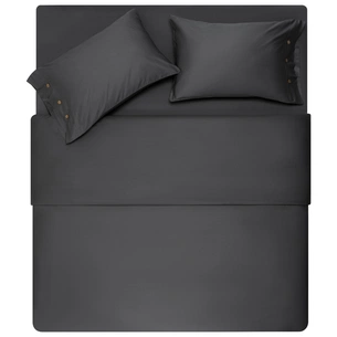 Простирадло Ardesto Mix&Match Premium 100% бавовна, сатин сірий 180х240 см (ART1824FSY) зображення 1