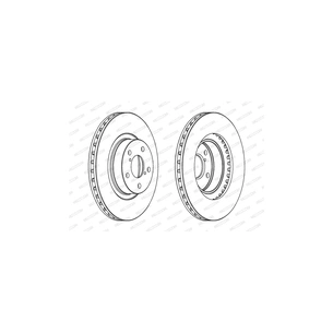 Гальмівний диск FERODO DDF679C зображення 1