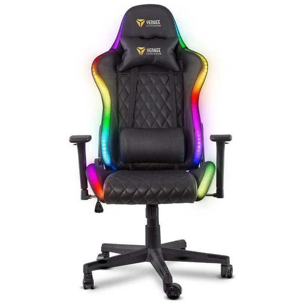 Крісло ігрове YENKEE YGC 300RGB STARDUST RGB Black (45015755) - зображення 1