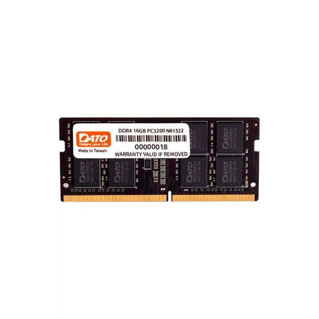 Модуль памяти для ноутбука SoDIMM DDR4 16GB 3200 MHz Dato (DT16G4DSDND32) - изображение 1