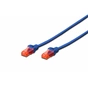 Патч-корд Digitus 0.5м, UTP, cat.6, AWG 26/7, CCA, PVC, blue (DK-1612-005/B) - уменьшенное изображение 1