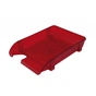 Лоток для паперів Арника горизонтальний, пластиковий, червоний (80504) - зменшене зображення 1