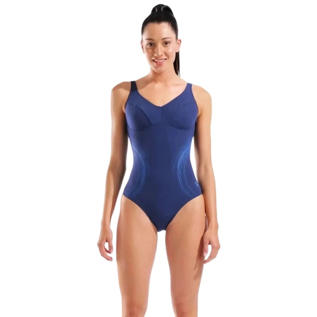 Купальник Arena Shimmering Swimsuit U Back 010810-708 синій 46 (3468337757658) - изображение 1