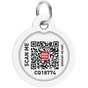 Адресник для тварин WAUDOG Smart ID з QR паспортом "Маршмеллоу", круг 30 мм (230-0214) - зменшене зображення 3