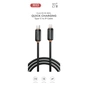 Дата кабель USB-C to Lightning 1.0m 27W black XO (XO-CB-300CL-BK) - уменьшенное изображение 2