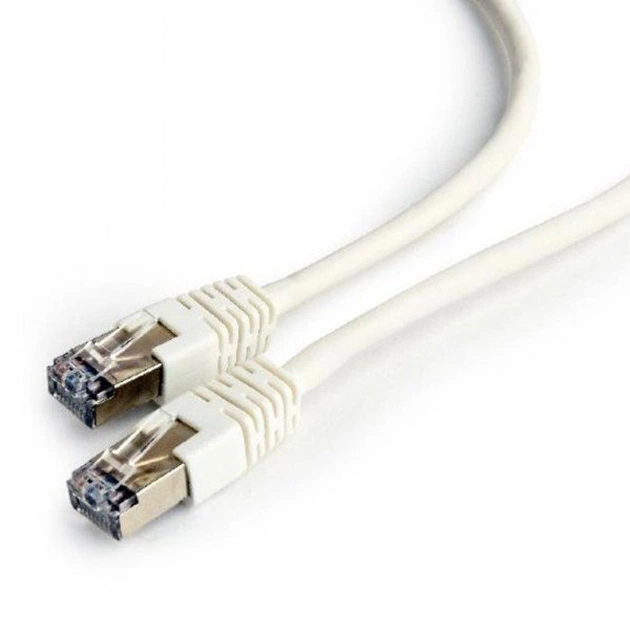 Патч-корд 0.25м FTP cat.6 CCA white Cablexpert (PP6-0.25M/W) - зображення 1