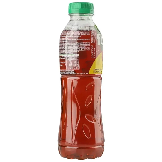 Напій Fuzetea Чай холодний чорний Зі смаком персика та гібіскуса 500 мл (5449000236623) - зображення 4