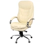 Офісне крісло Аклас Валенсія Soft CH MB Бежевий (Шкіра LC-F) (00161473) - зменшене зображення 1