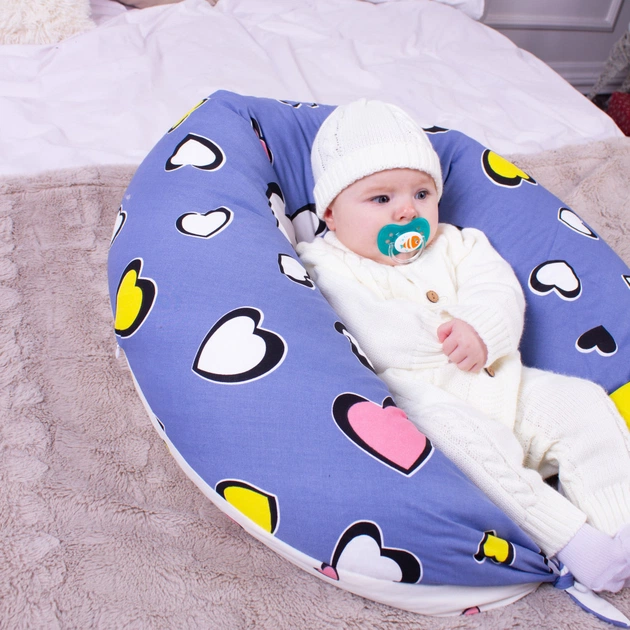 Подушка MirSon для вагітних та годування №8320 Print Line 17-0143 Mayya Бязь 30х170х20 см (2200006200451) - picture 10