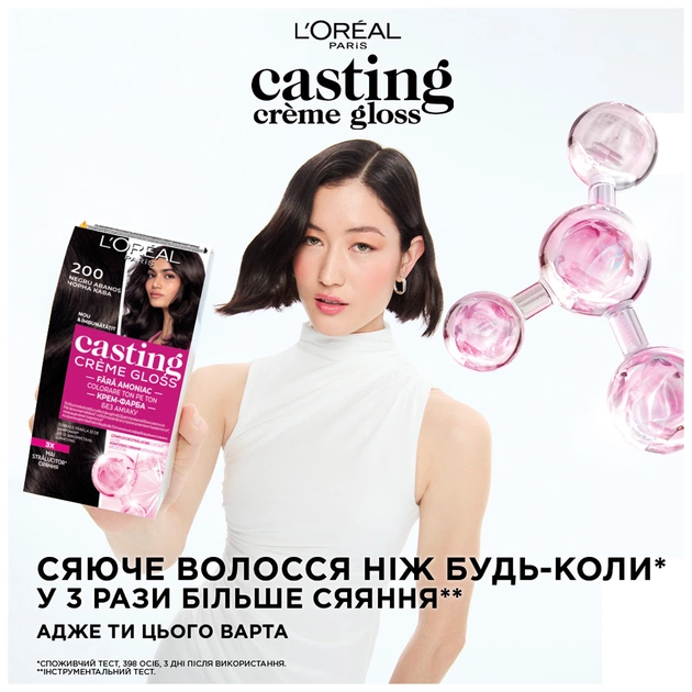 Фарба для волосся L'Oreal Paris Casting Creme Gloss 810 - Перламутровий блонд (3600521250051) - picture 3