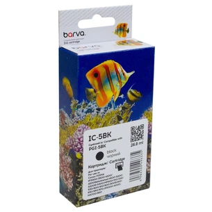 Картридж Barva Canon PGI-5PGBK (0628B024) 500с (IC-5BK) зображення 1