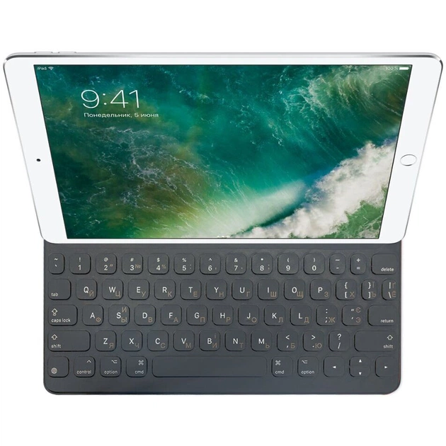 Чохол-клавіатура Apple Smart Keyboard для Apple iPad 10.2 2019/2020/2021 / iPad Air 10.5 2019 / iPad Pro 10.5 2017 Black (MPTL2 / MX3L2) - зображення 1