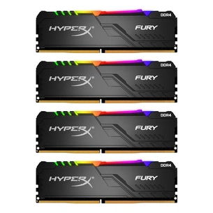 Модуль пам'яті для комп'ютера DDR4 32GB (4x8GB) 3600 MHz HyperX Fury RGB Kingston Fury (ex.HyperX) (HX436C17FB3AK4/32) зображення 1