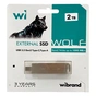 Накопичувач SSD USB 3.2 2TB Wolf Wibrand (WIEXSSD/WO2TB) - зменшене зображення 5