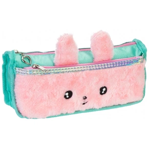 Пенал Cool For School плюшевий 2 відділення рожевий (CF86978) зображення 1