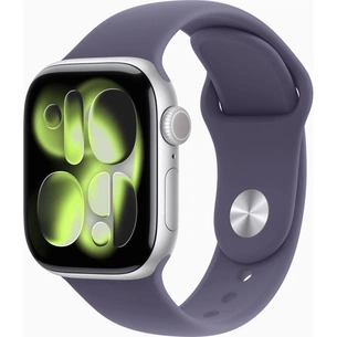 Смарт-годинник Apple Watch Series 11 GPS 42mm Silver Aluminium Case with Purple Fog Sport Band - S/M (MEU64RK/A) зображення 1