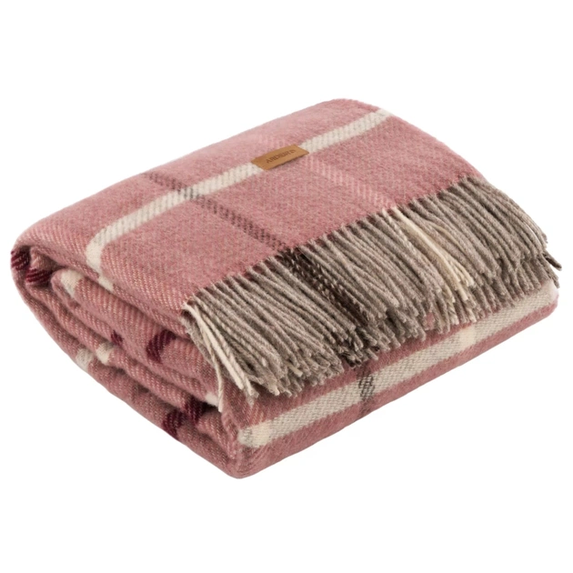 Плед Ardesto Leonardo Alpina 100% шерсть, розовый 140x200 см (ART0701LM) - изображение 5