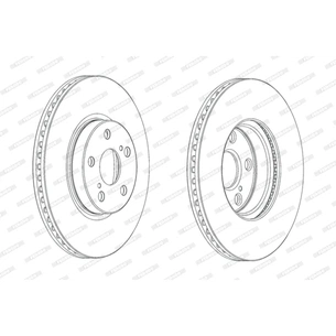 Гальмівний диск FERODO DDF1865C зображення 1