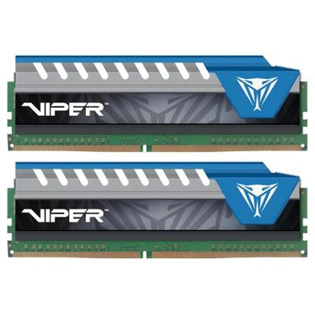 Модуль пам'яті для комп'ютера DDR4 8GB (2x4GB) 2400 MHz Viper Elite Blue Patriot (PVE48G240C5KBL) - изображение 1