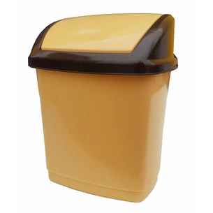 Контейнер для сміття Горизонт Домік Бежевий 1.7 л (гор-02034/беж) зображення 1