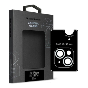 Скло захисне Armorstandart Camera glass Supreme Black Icon iPhone 15/15 Plus Clear (ARM76599) зображення 1