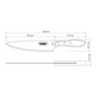Кухонний ніж Tramontina Barbecue Polywood 203 мм Червоне Дерево (21189/178) - зменшене зображення 5