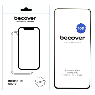 Скло захисне BeCover Realme 12 4G 10D Black (712341) зображення 1