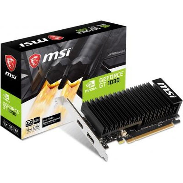 Видеокарта MSI GeForce GT1030 2048Mb Silent OC (GT 1030 2GHD4 LP OC) - изображение 1