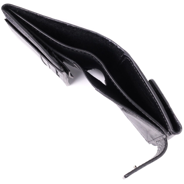 Гаманець Grande Pelle З натуральної шкіри Чорний (22573) - зображення 12