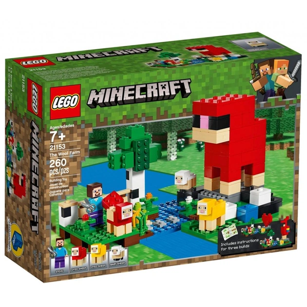 Конструктор LEGO MINECRAFT Вовняна ферма 260 деталей (21153) - зображення 1
