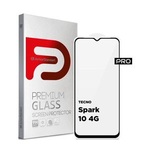 Скло захисне Armorstandart Pro Tecno Spark 10 4G (KI5q) Black (ARM67794) зображення 1