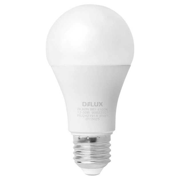 Лампочка Delux BL 60N 9 Вт 4100K AC/DC12-50В E27 (90023321) - зображення 1