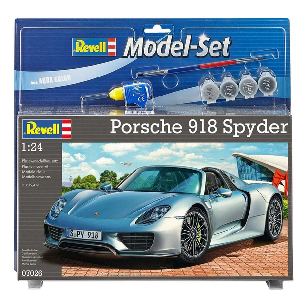 Збірна модель Revell Набір автомобіль Porsche 918 Spyder рівень 4 масштаб 1:24 (RVL-67026) - изображение 1